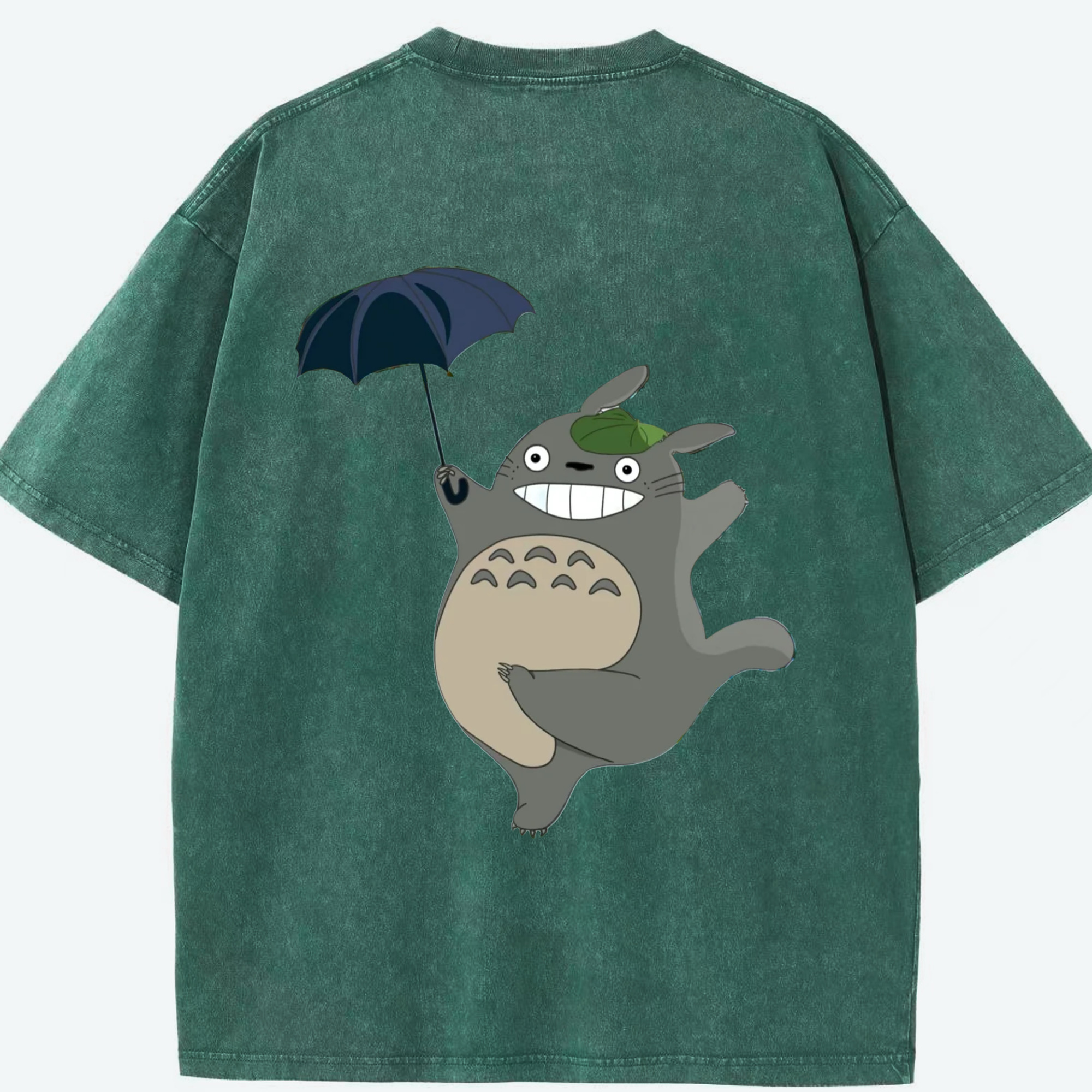 （画像用） となりのトトロ 草壁メイ 草壁サツキ My Neighbor Totoro Satsuki Kusakabe Mei Kusakabe 綿100% ヴィンテージ風 半袖Tシャツ（背面プリント）